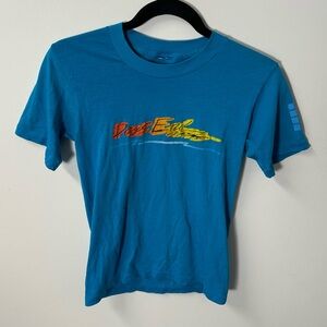 '86 VINTAGE OP blue multi single stitch surf graphic tee, S.